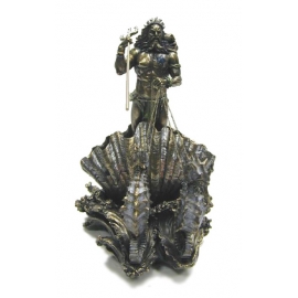 海神波賽頓與海馬 y13676 立體雕塑.擺飾 人物立體擺飾系列-西式人物系列